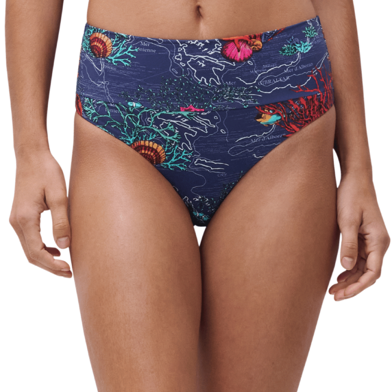 Slip bikini alto Icon di Chantelle dark mediterranean