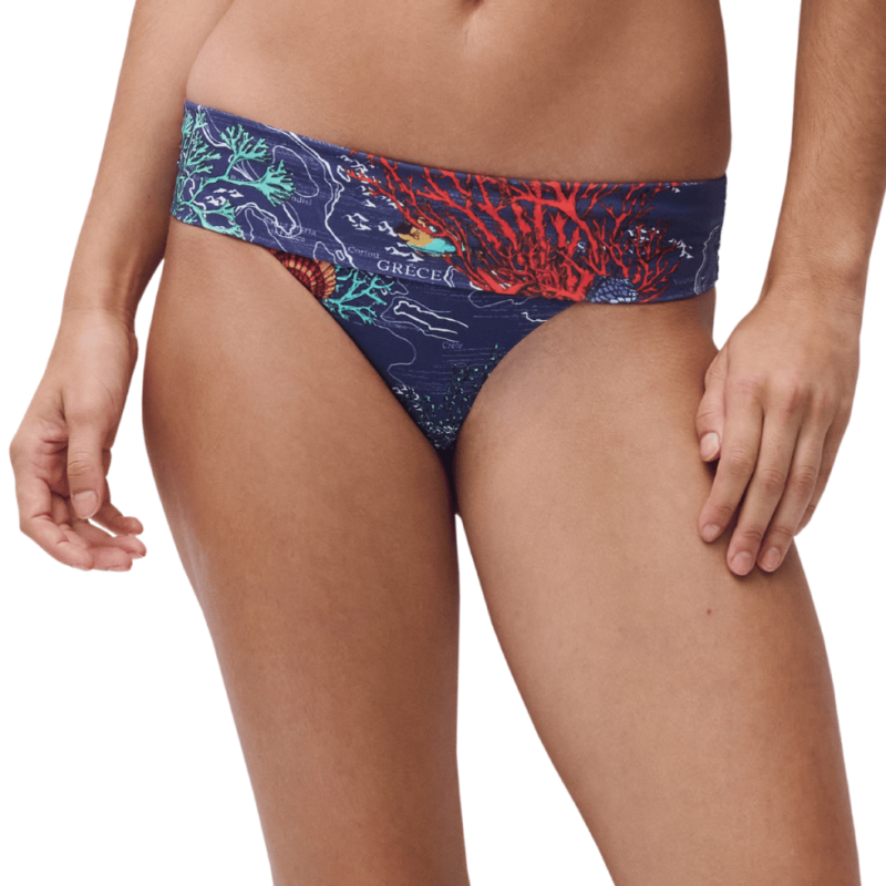 Slip bikini alto Icon di Chantelle dark mediterranean