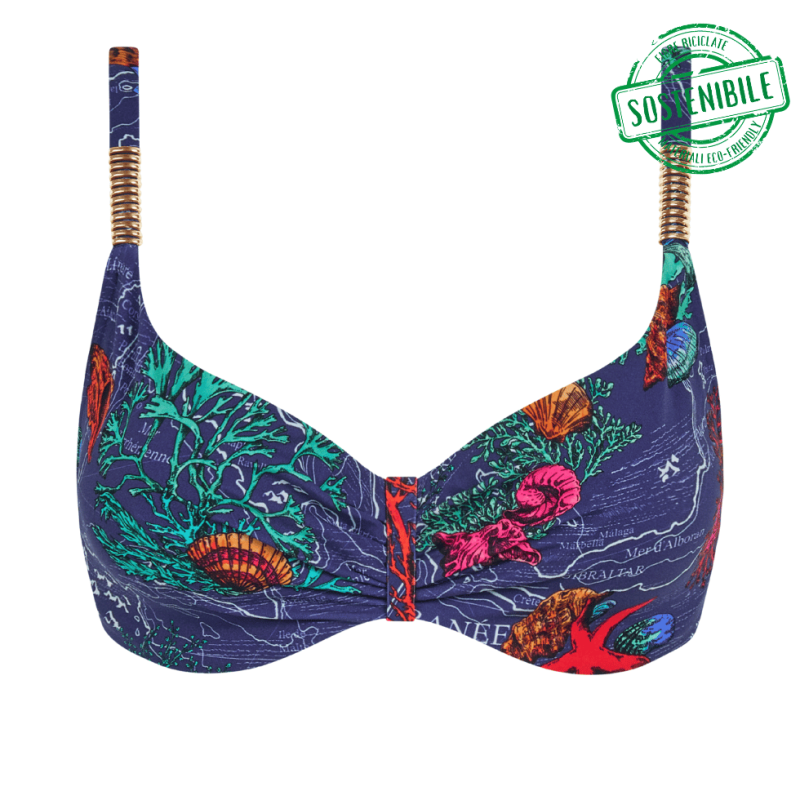 Top bikini combinabile Icon Chantelle Dark mediterranean