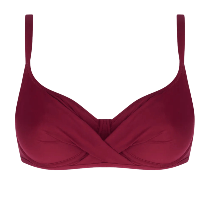 ANG-FBB3514-PR-Bikini a balconcino combinabile la Chiquissima con ferretto - Prune