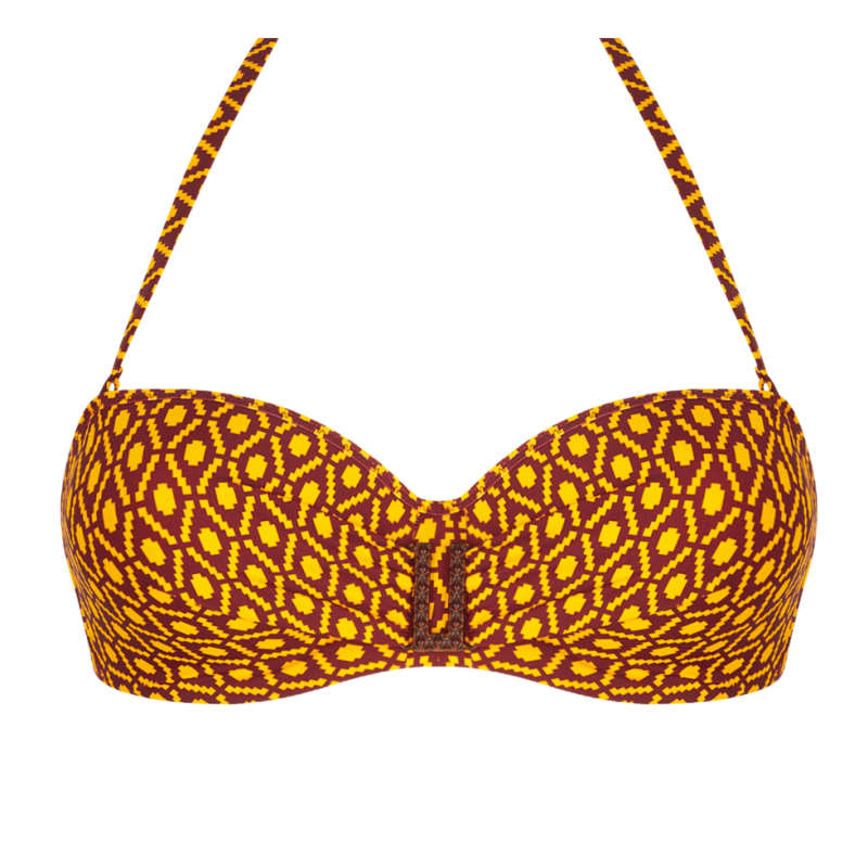 ANG-EBB7139-JO - Fascia combinabile preformata con ferretto La Papoue - Jaune Papou