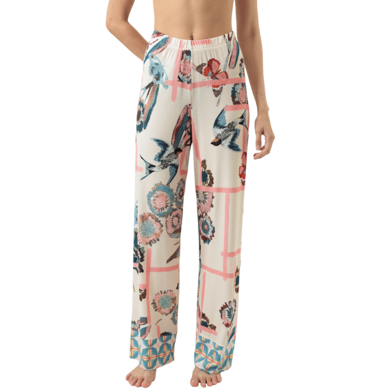 Pantalone Fragmented Garden di Mey loungewear