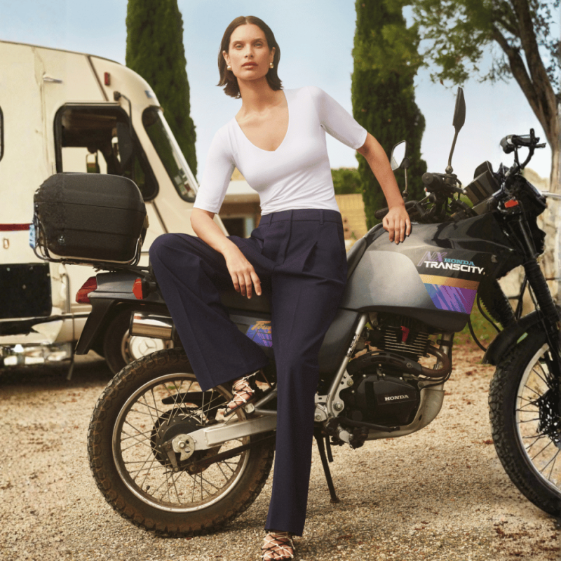 T-shirt serie Blazershirt di Mey Lingerie bianco