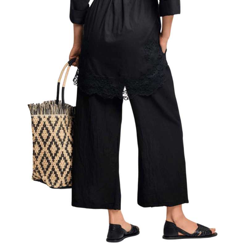 Pantalone Cleofe nero by David Beachwear