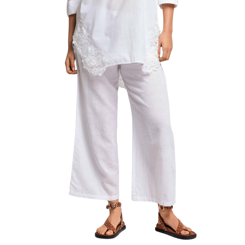 Pantalone Cleofe bianco by David Beachwear