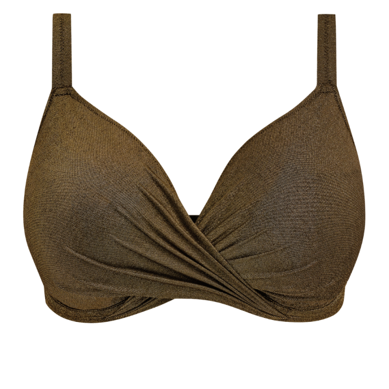 ES803227GOR- Reggiseno bikini plunge coppe grandi Sunset Shimmer - Golden Rush