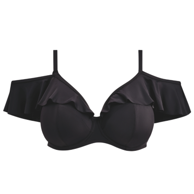 Bikini Plain Sailinge con volant nero Elomi Swim